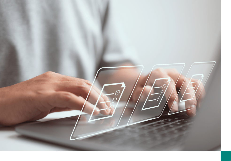 Hands on a keyboard